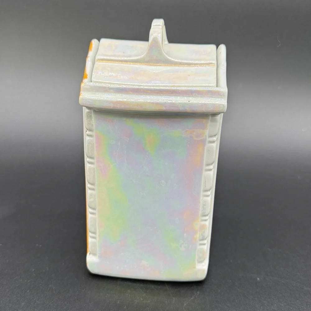 Vintage 1930 MEPOCO WARE Lusterware Flour Canister Made in Germany